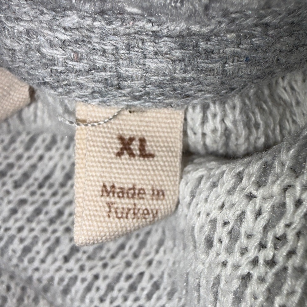 Soft Surroundings Light Gray Cowl Neck Sweater size XL - Picture 7 of 8